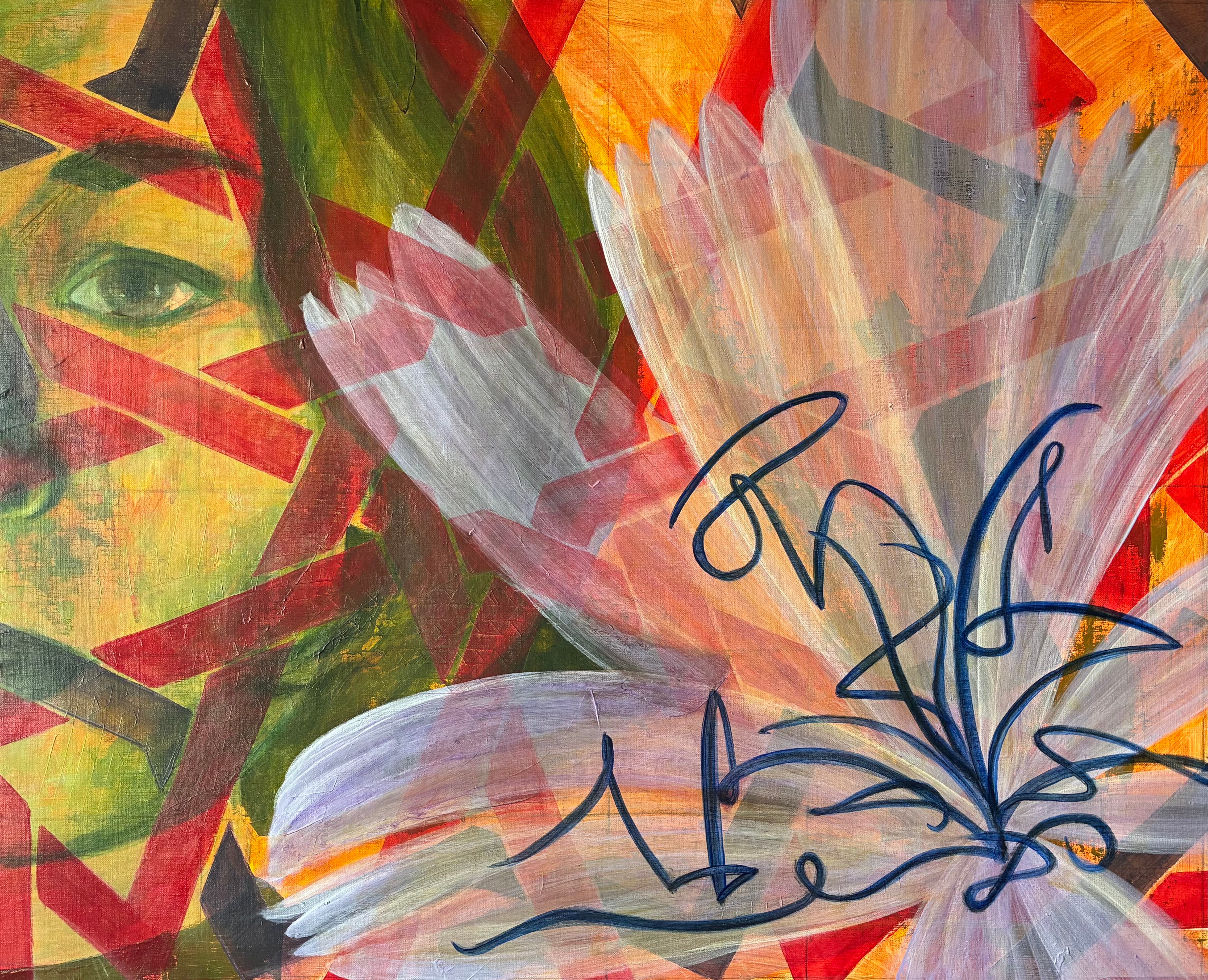 Flower Series 4: 2 Achicoria Silvestre 81x65cm