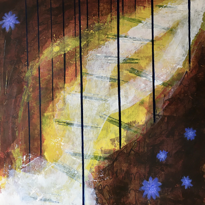 Flower Series 3: 3. WildChicory 50x50cm