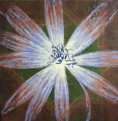 Flower Series 3. Wild Chicory 50x50cm